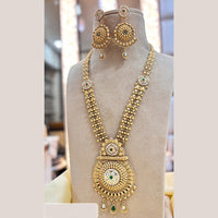 Jewel Addiction Gold Plated Pota Stone And Beads Long Necklace Set