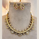 Jewel Addiction Gold Plated Pota Stone Necklace Set