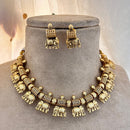 Jewel Addiction Gold Plated Pota Stone Necklace Set