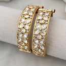 Jewel Addiction Gold Plated Kundan Stone Bangles Set