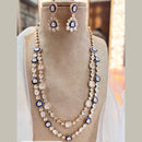 Jewel Addiction Designer Gold Plated Kundan And Meenakari Long Necklace Set