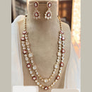Jewel Addiction Designer Gold Plated Kundan And Meenakari Long Necklace Set