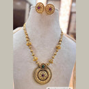 Jewel Addiction Elegant Gold Plated Pota Stone Necklace Set
