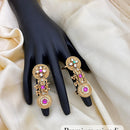 Jewel Addiction Exclusive Designer Gold Plated Pota and Pearl Ring