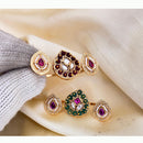 Jewel Addiction Exclusive Designer Gold Plated Pota and Pearl Ring