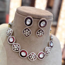 Jewel Addiction Gold Plated Polki Kundan And Meenakari Necklace Set