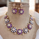Jewel AddictionGold Polki Kundan Meenakari Traditional Charm with Modern Elegance Necklace Set