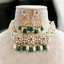 Jewel Addiction Gold Plated Polki Kundan And Pearl Choker Necklace Set