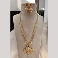 Jewel Addiction Gold Plated with Pota Sparkle Ethnic Glam Long Necklace Set