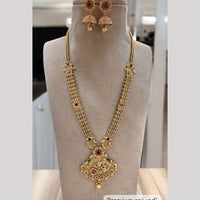 Jewel Addiction Gold Plated with Pota Sparkle Ethnic Glam Long Necklace Set