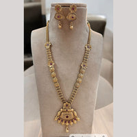 Jewel Addiction Gold Plated with Pota Sparkle Ethnic Glam Long Necklace Set
