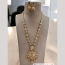Jewel Addiction Gold Plated with Pota Sparkle And Meenakari Art Ethnic Glam Long Necklace Set