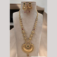 Jewel Addiction Gold Plated with Pota Sparkle Ethnic Glam Long Necklace Set