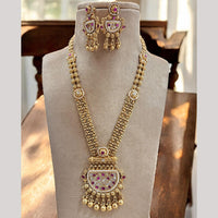 Jewel Addiction Gold Plated with Pota Sparkle Ethnic Glam Long Necklace Set