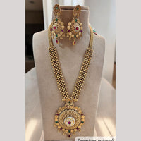 Jewel Addiction Gold Plated with Pota Sparkle Ethnic Glam Long Necklace Set