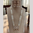 Jewel Addiction Designer Gold Plated Kundan & Pearls Long Necklace Set
