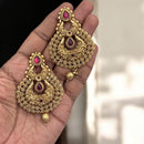 Jewel Addiction Antique Gold Plated  Pota Stone Dangler Earrings