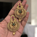 Jewel Addiction Antique Gold Plated  Pota Stone Dangler Earrings