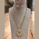 Jewel Addiction Ethnic Gold Plated Pota Stones Meenakari Style for Bridesmaids & Festive Occasions Long Necklace Set