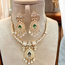 Jewel Addiction Gold Plated Polki Kundan Necklace Set