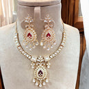 Jewel Addiction Gold Plated Polki Kundan Necklace Set