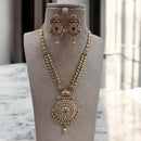Jewel Addiction Gold Plated Pota Stone And Pearls Necklace Set