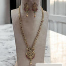 Jewel Addiction Gold Plated Pota Stone And Beads Long Necklace Set