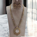 Jewel Addiction Gold Plated Pota Stone Long Necklace Set