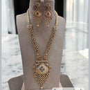 Jewel Addiction Gold Plated Pota Stone And Beads Long Necklace Set