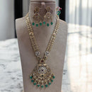 Jewel Addiction Gold Plated Pota Stone And Beads Long Necklace Set