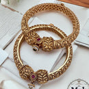 Jewel Addiction Gold Plated Pota Openable Bangle Set