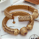 Jewel Addiction Gold Plated Pota Openable Bangle Set