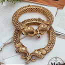 Jewel Addiction Gold Plated Pota Openable Bangle Set