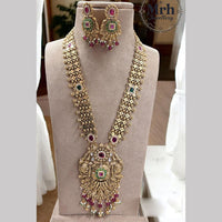 Jewel Addiction Gold Plated Pota Stone And Beads Long Necklace Set
