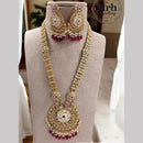 Jewel Addiction Gold Plated Pota Stone And Beads Long Necklace Set