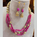 Jewel Addiction Multi-Layer Necklace Set with Gold Plating & BeadsTraditional Jewelry for Celebrations