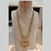 Jewel Addiction Gold Plated Pota Stone Long Necklace Set
