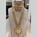 Jewel Addiction Gold Plated Pota Stone Long Necklace Set