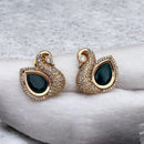 Jewel Addiction Gold Plated Polki Kundan Stone And Beads Studs Earrings
