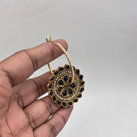 Jewel Addiction Gold Plated Pota And Pearl Dangler Earrings