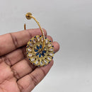 Jewel Addiction Gold Plated Crystal Stone  And Pearl Dangler Earrings