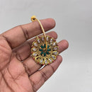 Jewel Addiction Gold Plated Crystal Stone  And Pearl Dangler Earrings