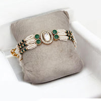 Jewel Addiction Gold Plated Pearl Bracelet