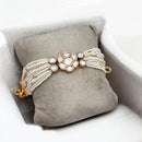 Jewel Addiction Gold Plated Polki Kundan Bracelet