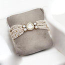 Jewel Addiction Gold Plated Polki Kundan Bracelet