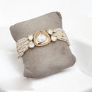 Jewel Addiction Gold Plated Polki Kundan Bracelet