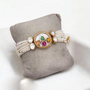 Jewel Addiction Gold Plated Polki Kundan Bracelet
