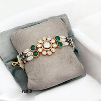 Jewel Addiction Gold Plated Polki Kundan Bracelet