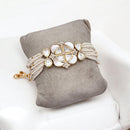 Jewel Addiction Gold Plated Polki Kundan Bracelet