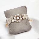 Jewel Addiction Gold Plated Polki Kundan Bracelet